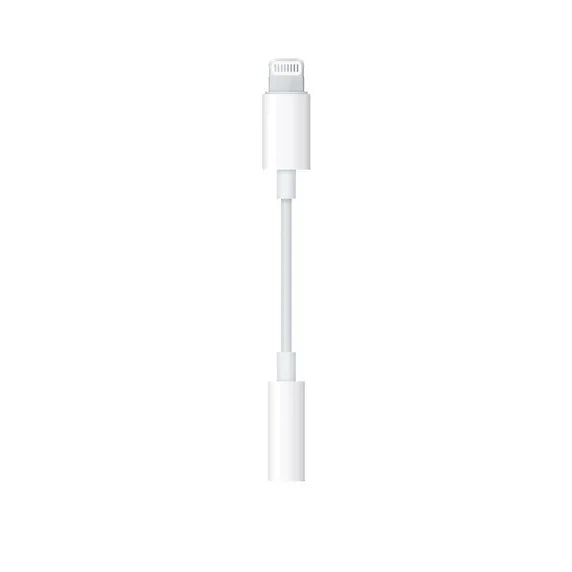 Apple Lightning To 3.5mm Headphone Jack Adapter - White - Tashqila Apple Lightning To 3.5mm Headphone Jack Adapter - White - Tashqila